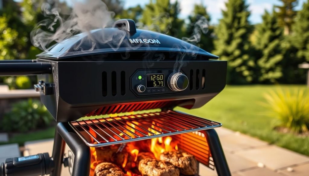 charcoal grill temperature monitoring